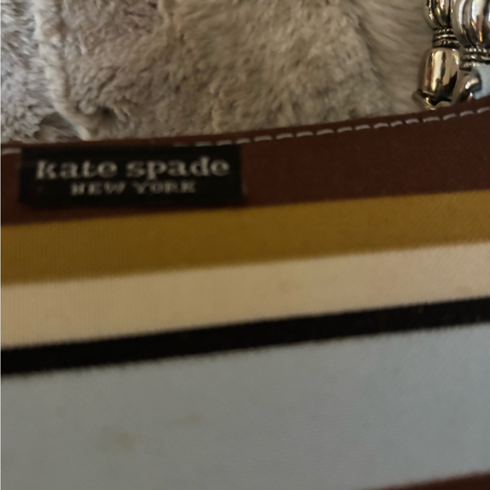 Kate Spade vintage blue & brown bag - Picture 3 of 6